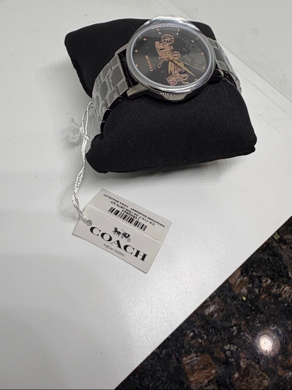 Coach Women’s Grand Black Watch with Rose Gold Coach & Carriage Dial - Picture 4 of 7